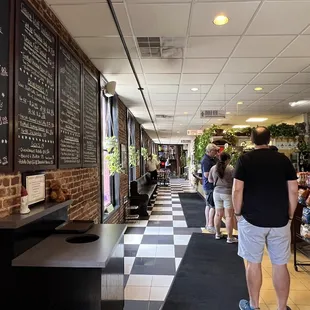 Entryway to the counter