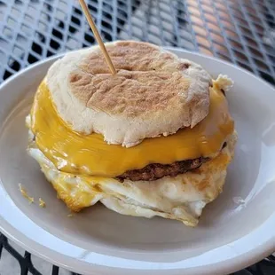 Sausage Egg &amp; Cheese Sandwich