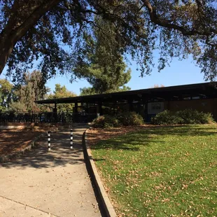 The patio and entrance from the golf course