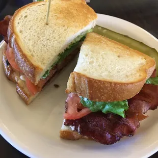 Delicious BLT on sourdough