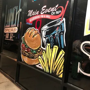 a burger and fries