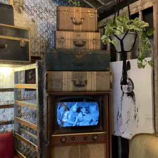 Old times tv and decor
