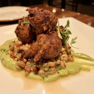 a plate of food on a table