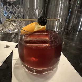 Cherry old fashioned