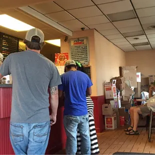 Inside the restaurant