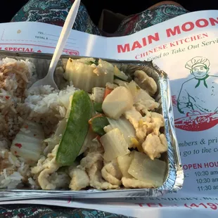 Chicken with Chinese vegetables!