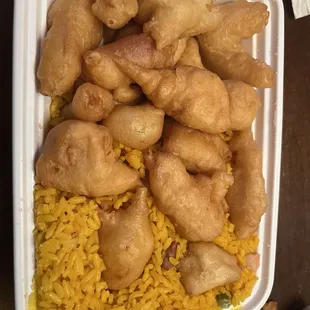 Sweet and Sour Chicken (sauce is in separate Container)