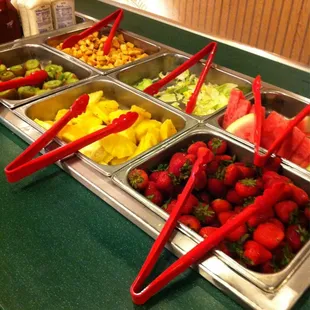 a variety of fruits and vegetables