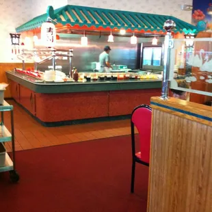 sushi and sashimi, interior