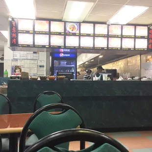 the interior of the restaurant