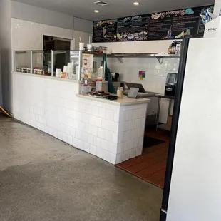 the kitchen of a restaurant