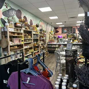 A view from the shop section