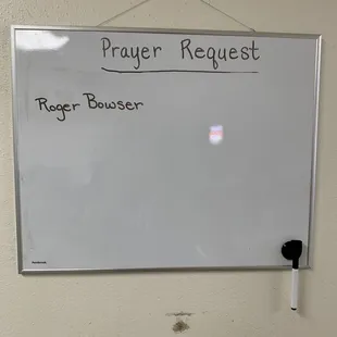 The customers pray for customers here.