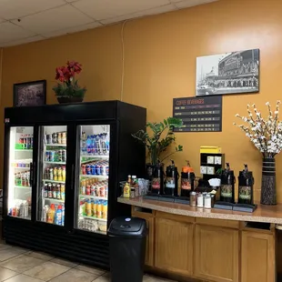 the inside of the store