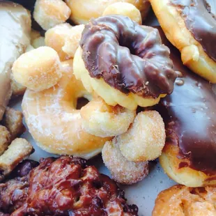 Cruellers are my fave! Apple Fritters are delicious! The rest are a whole bunch of GOODNESS!