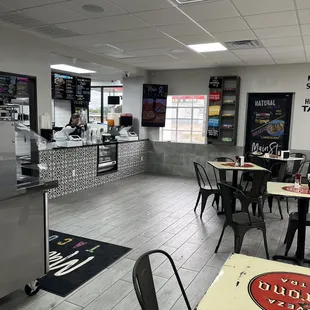 the inside of the restaurant