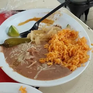 The brisket Taco plate