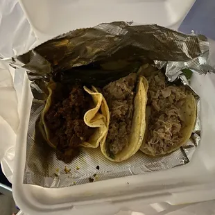 Suadero and carnitas tacos