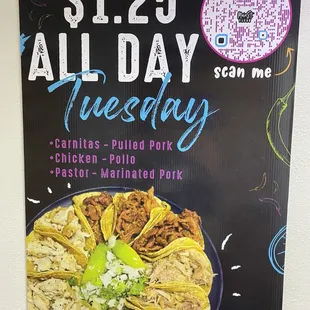 Taco Tuesday special