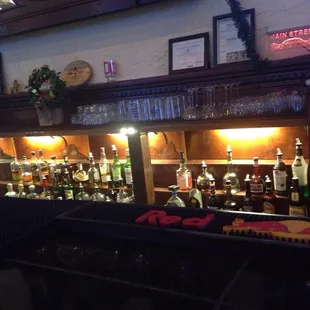 a bar with a lot of liquor