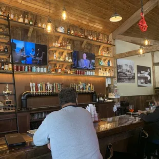 people sitting at the bar