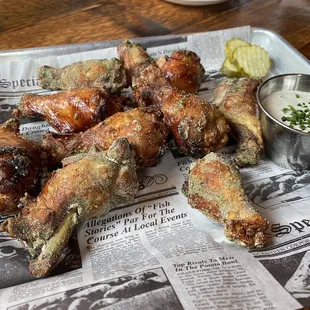 Pickle brined wings