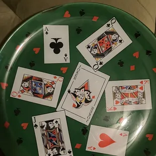 Play card plate