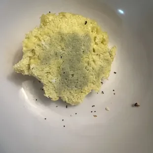 I took a couple of bites out of the egg before I decided to check on it since it had a different texture.