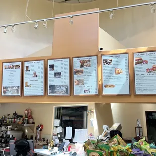 Menu as of July 2023