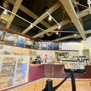 the inside of the restaurant