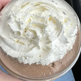 FUNKY MONKEY MOCHA ( MAKE WITH ONE SHOT EXPRESS, MOCHA , ICE CREAM AND BANANA)