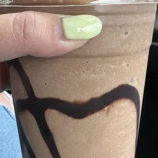 FUNKY MONKEY MOCHA ( MAKE WITH ONE SHOT EXPRESS, MOCHA , ICE CREAM AND BANANA)
