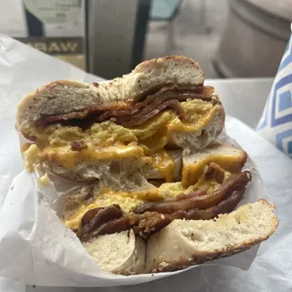 #2 Egg, Cheese and Meat Bagel