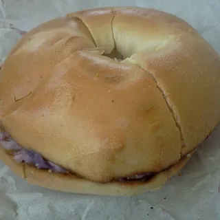 Bagel with Blueberry spread