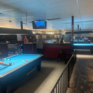 billiards and pool tables