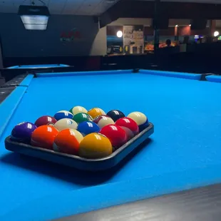 a pool table