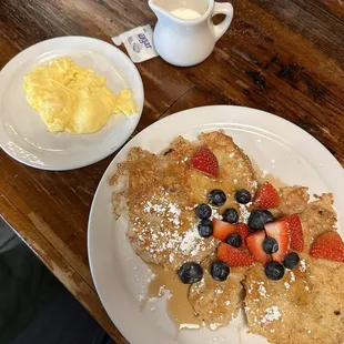 I had the French toast biscuit and it was amazing!