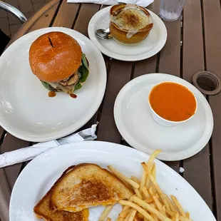 a sandwich and french fries