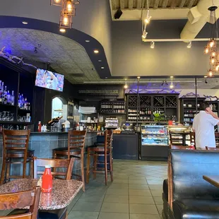 the interior of the restaurant