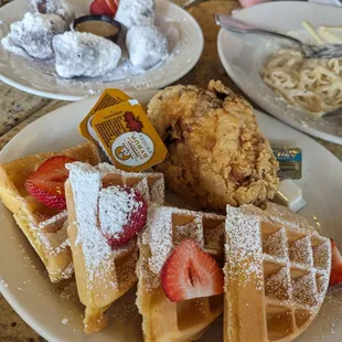 Chicken and waffles