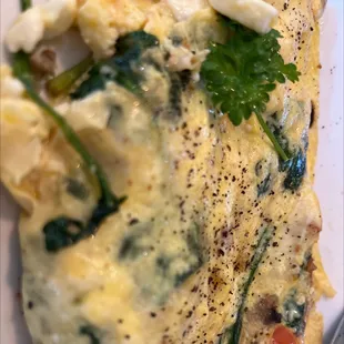 an omelet on a plate