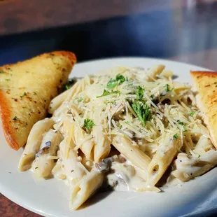 Mushroom Penne lunch special, $12.95