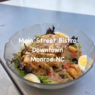 Grilled chicken salad with Italian dressing