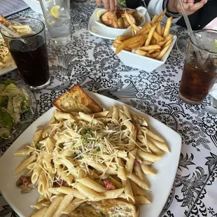 Chicken Alfredo with mushroom's