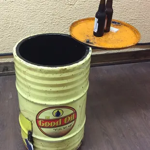 Artist made ice chests.