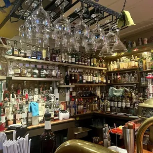 Bar liquor selections