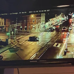 Live train cam from the main street in the bar
