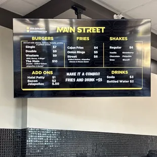 Menu as of 11/24/24