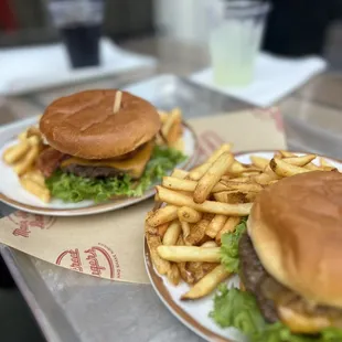BBQ burger and Nirvana Burger