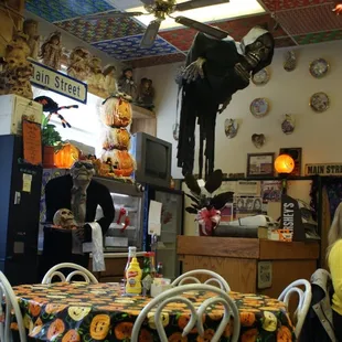 Main Street Cafe at Halloween